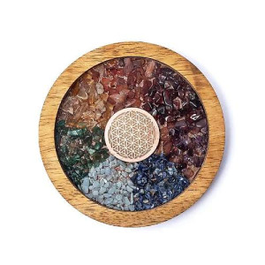 Σοuβέρ με χάλκινο Λουλούδι της Ζωής & Chakras