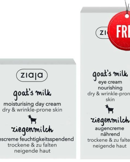 Ziaja Goat's milk day cream 50 ml + eye cream δώρο