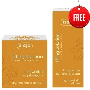 Ziaja Lifting solution night cream 40+ 50 ml + eye&lips serum 30ml