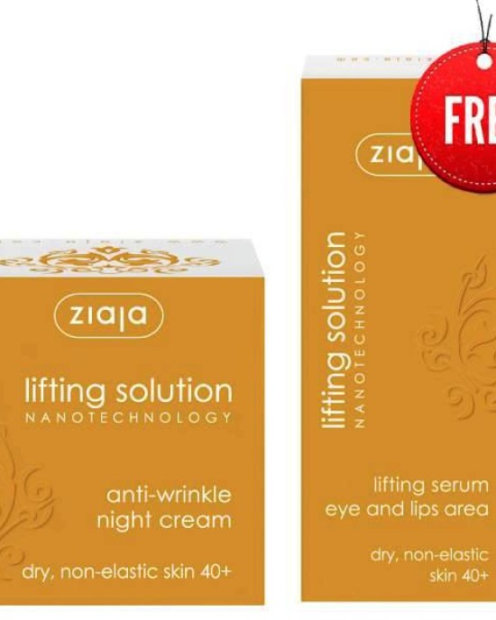 Ziaja Lifting solution night cream 40+ 50 ml + eye&lips serum 30ml Ziaja Lifting solution night cream 40+ 50 ml + eye&lips serum 30ml
