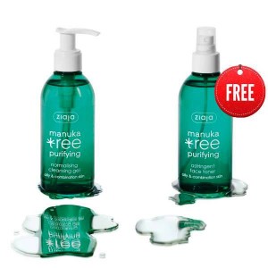 Ziaja Manuka tree gel 200ml + toner 200ml δώρο