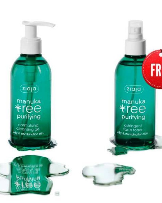 Ziaja Manuka tree gel 200ml + toner 200ml δώρο Ziaja Manuka tree gel 200ml + toner 200ml δώρο